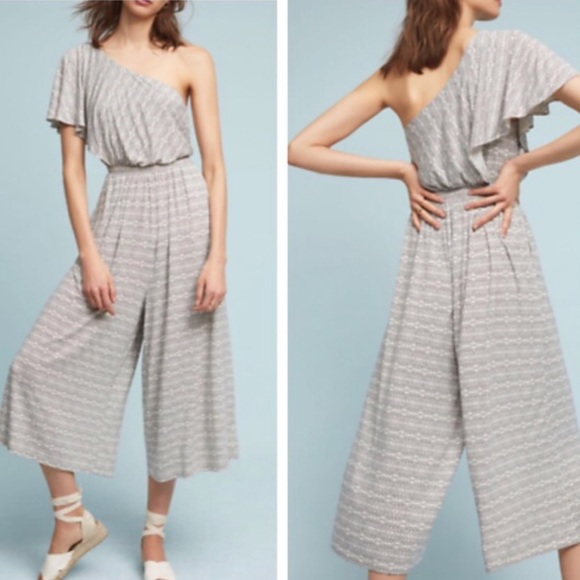 Anthropologie Pants - Anthropologie Maeve One Shoulder Jamie Jumpsuit XL